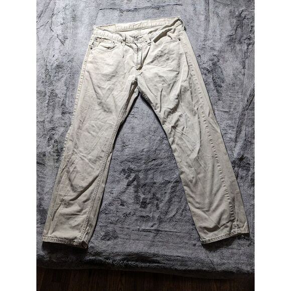 Levi's 559 Relax Straight Fit Men's Jeans Size 34x32 Beige - Picture 1 of 12